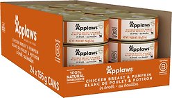 Applaws Chicken Breast with Pumpkin Canned Cat Food, 5.5-oz can, case of 24