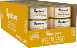 Applaws Chicken Breast Canned Cat Food, 2.47-oz can, case of 24