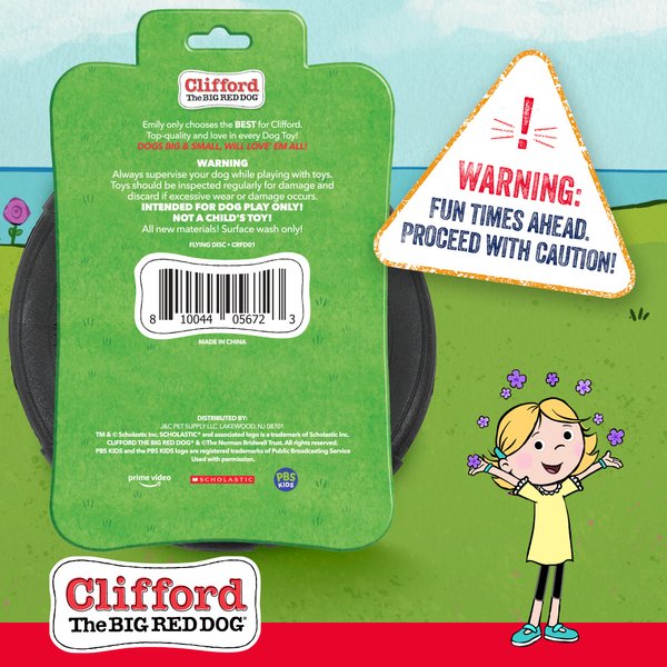 Show full view: Clifford The Big Red Durable Flying Disc Dog Toy slide 3 of 8