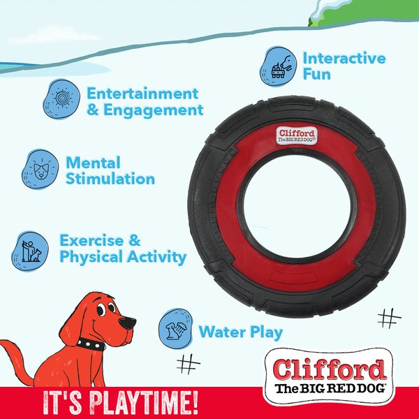 Show full view: Clifford The Big Red Durable Flying Disc Dog Toy slide 4 of 8
