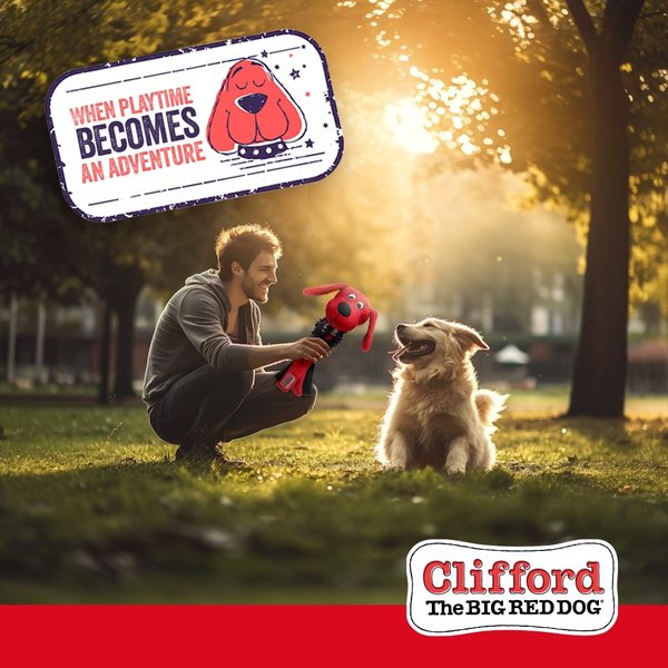 Show full view: Clifford The Big Red Dog Busy Body Ruff n' Tough Plush Dog Toy slide 3 of 8