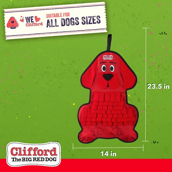Show full view: Clifford The Big Red Dog Hide n' Seek Snuffle Mat Puzzle Dog Toy slide 5 of 8