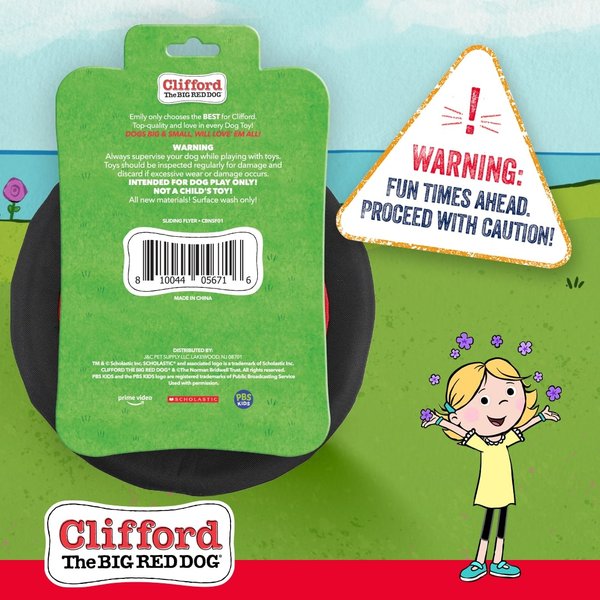 Show full view: Clifford The Big Red Dog Sliding Flyer Dog Toy slide 7 of 7