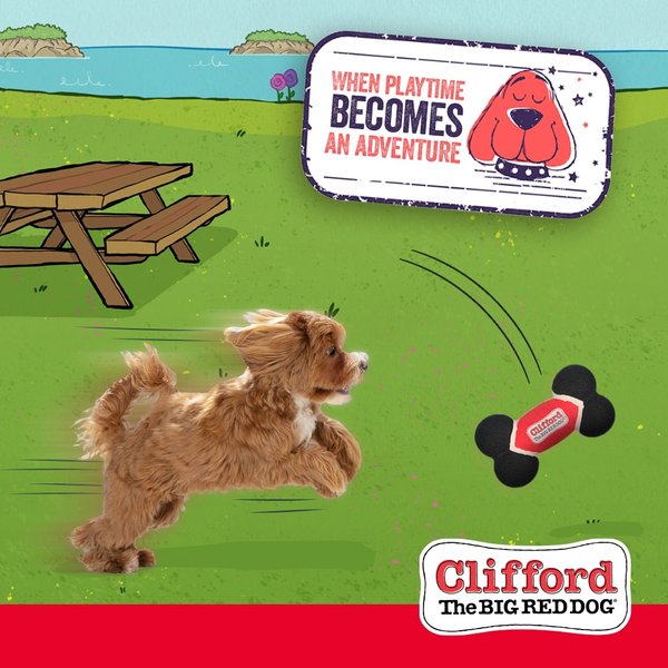 Show full view: Clifford The Big Red Dog Toughie Bone Dog Toy slide 5 of 10