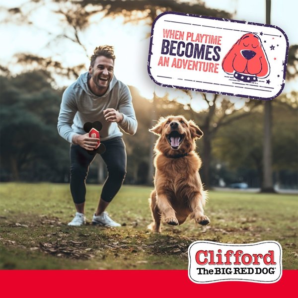 Show full view: Clifford The Big Red Dog Toughie Bone Dog Toy slide 3 of 10