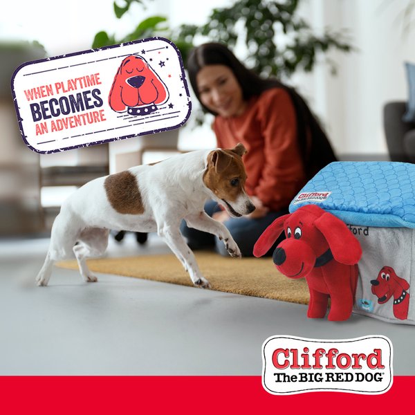 Show full view: Clifford The Big Red Dog House Puzzle Hide n' Seek Plush Dog Toy slide 7 of 8