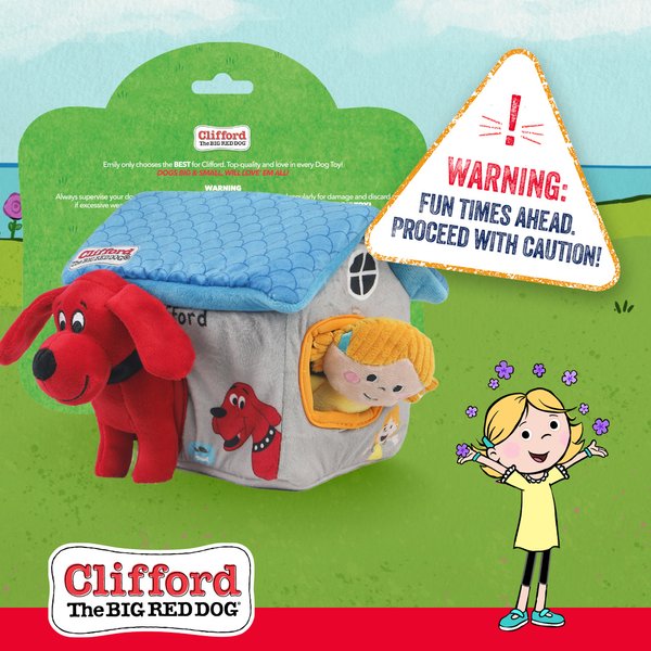Show full view: Clifford The Big Red Dog House Puzzle Hide n' Seek Plush Dog Toy slide 3 of 8
