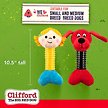 Show in main carousel: Clifford The Big Red Dog Pawloofz-Pals Plush & Rubber Dog Toy, 2 count slide 4 of 7