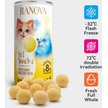 Show in main carousel: Ranova Quail Egg Yolk Freeze-Dried Dog & Cat Treats, 80-g can slide 3 of 4