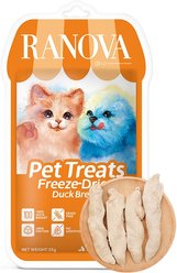 Ranova Duck Fillet Freeze-Dried Dog & Cat Treats, 25-g bag
