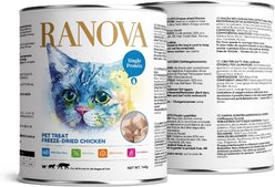 Ranova Chicken Breast Freeze-Dried Dog & Cat Treats, 140-g can