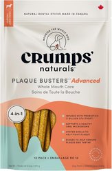Crumps' Naturals Plaque Busters Advanced Whole Mouth Care Dental Dog Treats, 270-g bag