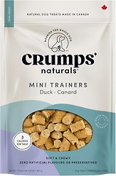 Crumps' Naturals Mini Trainers Semi Moist Duck Dental Dog Treats, 300-g bag