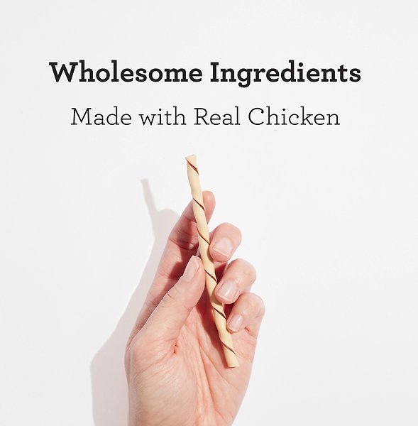 Show full view: DreamBone Chicken Twist Stick Dog Treat, 50 count slide 3 of 9