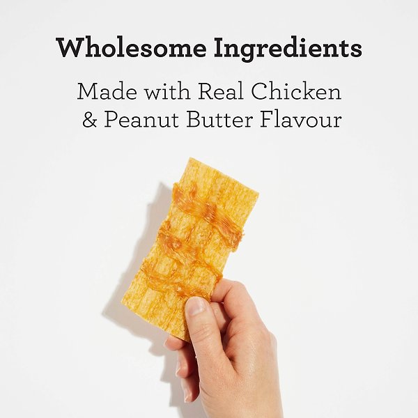 Show full view: DreamBone Chicken Wrapped Wavy Peanut Butter Chips Dog Treats, 5 count slide 3 of 9