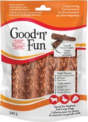 Good 'n' Fun Triple Flavour Stuffed Rolls with Duck Flavour Dog Treats, 340-g bag