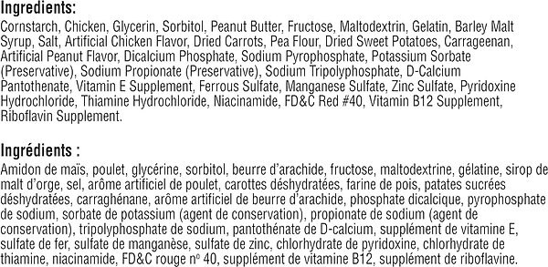 Show full view: DreamBone Chicken Wrapped Twist Sticks Peanut Butter Dog Treats, 36 count slide 4 of 5