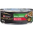 Show in main carousel: Purina Pro Plan Small Breed Beef & Green Bean Entree Wet Dog Food, 156-g can, case of 24 slide 1 of 9