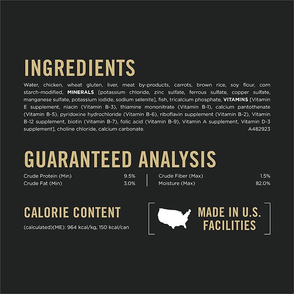 Show full view: Purina Pro Plan Small Breed Chicken & Carrot Entree Wet Dog Food, 156-g can, case of 24 slide 9 of 9