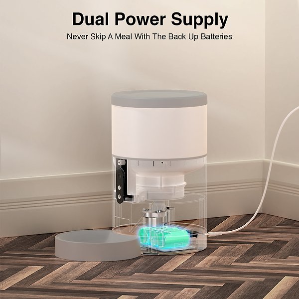 Show full view: INSTACHEW Purechew Automatic with HD Camera Cat & Dog Smart Feeder, White slide 8 of 10