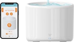 INSTACHEW Purrflow Smart Dog & Cat Water Fountain, White, 2-L