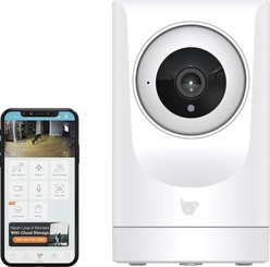 INSTACHEW Purrsight 360 Degree Wi-Fi Security Cat & Dog Pet Camera, White