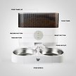 Show in main carousel: INSTACHEW Purechew Double Automatic 1-10 Feeding Dog & Cat Feeder, White slide 7 of 7