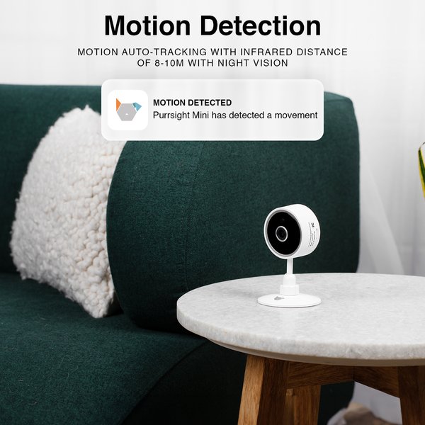 Show full view: INSTACHEW Purrsight Mini HD Pet Camera, White slide 3 of 6