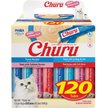 Show in main carousel: Inaba Churu Grain-Free Tuna Variety Lickable Cat Treat, 14-g tube, 120 count slide 1 of 9