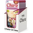 Show in main carousel: Inaba Churu for Senior 10+ Tuna with Salmon Recipe Lickable Cat Treats, 14-g tube, 24 count slide 1 of 7