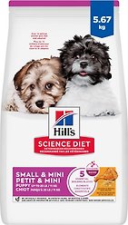 Hill's Science Diet Puppy Small & Mini Chicken & Brown Rice Recipe Dry Dog Food, 5.67-kg bag