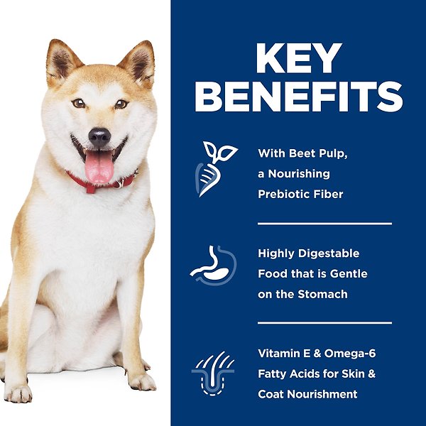 Show full view: Hill's Science Diet Adult Sensitive Stomach & Skin Pollock Meal, Barley & Insect Meal Recipe Dry Dog Food, 5.44-kg bag slide 5 of 9