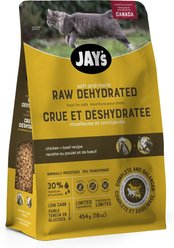 Jay's Tasty Adventures Chicken & Beef Recipe Raw Dehydrated Cat Food, 454-g bag