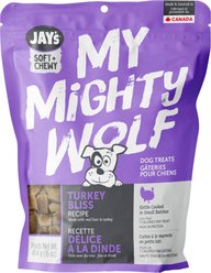 Jay's Tasty Adventures My Mighty Wolf Turkey Bliss Soft & Chewy Dog Treats, 454-g bag