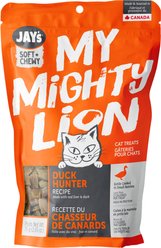 Jay's Tasty Adventures Soft & Chewy My Mighty Lion Duck Hunter Cat Treats, 75-g bag