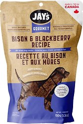 Jay's Tasty Adventures Gourmet Bison & Blackberry Recipe Dog Treats, 150-g bag