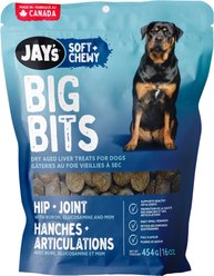 Jay's Tasty Adventures Big Bits Hip & Joint Soft & Chewy Dog Treats, 454-g bag