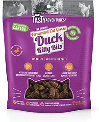 Jay's Tasty Adventures Fermented Cat Grass Duck Cat Treats, 60-g bag
