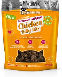 Jay's Tasty Adventures Fermented Cat Grass Chicken Cat Treats, 60-g bag