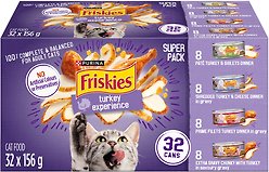 Friskies Turkey Experience Variety Pack Wet Cat Food, 156-g, case of 32