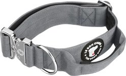 The Good Dog Tactical Dog Collar, Grey, Medium