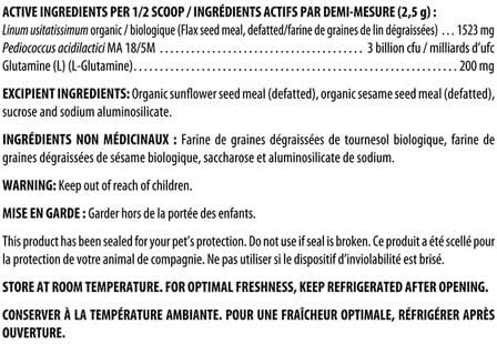 Show full view: Biologic Vet BIOVET BioDIGEST Plant Probiotic & Prebiotic Dog & Cat Supplement, 380-g jar slide 8 of 8