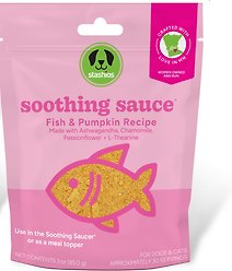 Stashios Soothing Sauce Fish & Pumpkin Grain-Free Lickable Dog Treats, 85-g bag