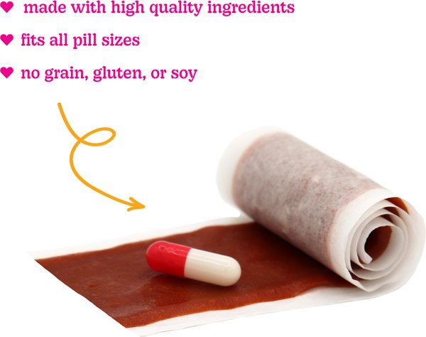 Show full view: Stashios Wrap-Ups Bacon Pill Wrapper Dog & Cat Treat, 30 count slide 5 of 8