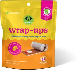 Stashios Wrap-Ups Cheese Pill Wrapper Dog & Cat Treat, 30 count