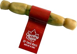Country Choice Cheek Roll Dog Chew, 10-in
