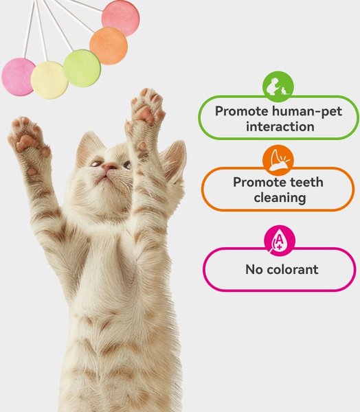 Show full view: Ranova Freeze-Dried Lollipop Variety Flavor Cat Treats, 15 count slide 4 of 4