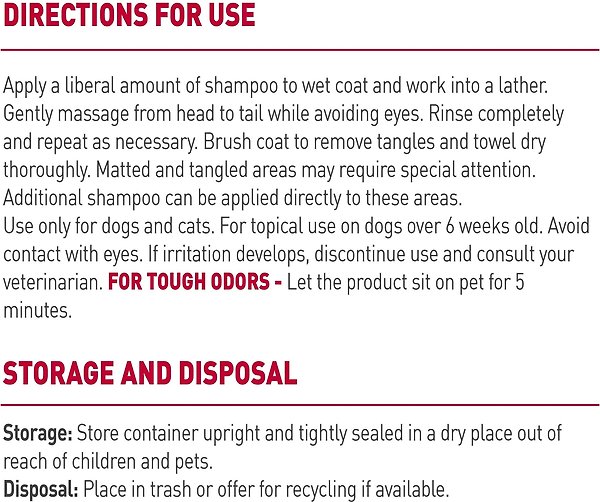 Show full view: Nature's Miracle Skunk Odor Control Citrus Scent Dog Shampoo & Conditioner, 32-oz slide 9 of 9