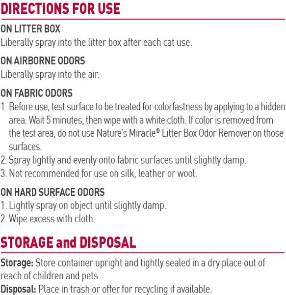 Show full view: Nature's Miracle Litter Box Odour Remover, 24-oz slide 4 of 9