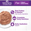 Show in main carousel: Wellness Complete Health Turkey & Salmon Formula Grain-Free Natural Canned Cat Food, 354-g can, case of 12 slide 3 of 16